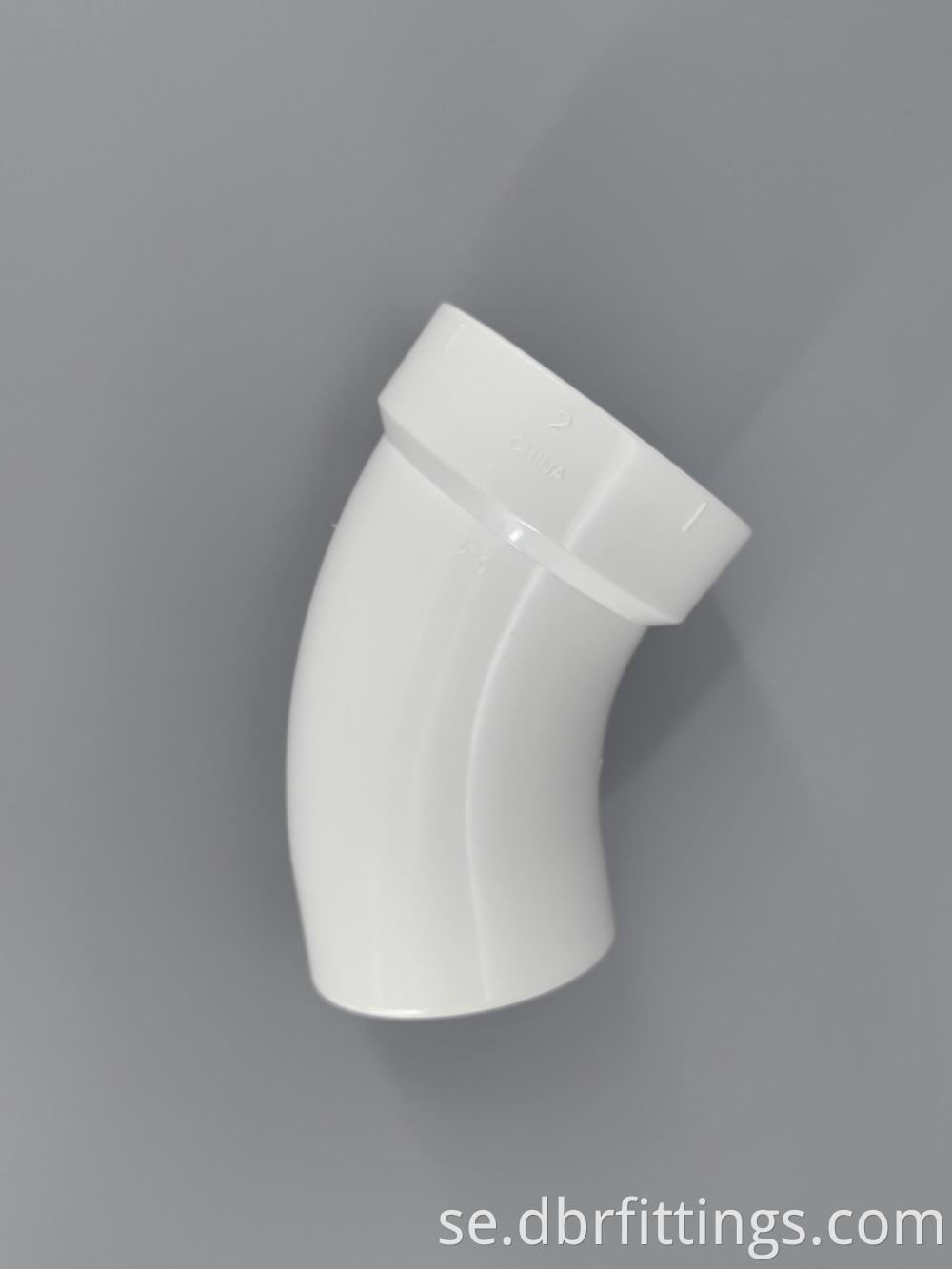 Good Quality PVC fittings 45° STREET ELBOW